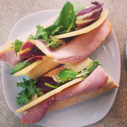 The ham and cheese sandwich from John Lewis' A Place to Eat
