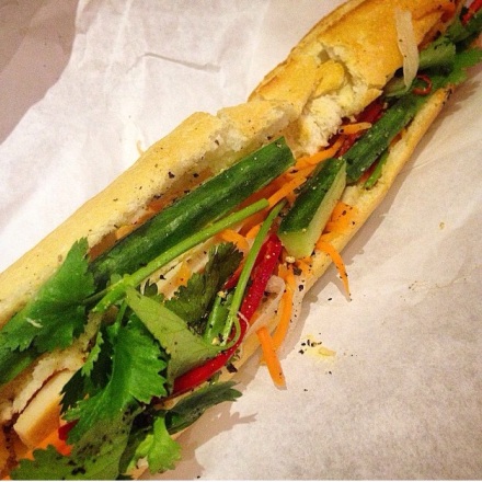 Special banh mi at Caphe House